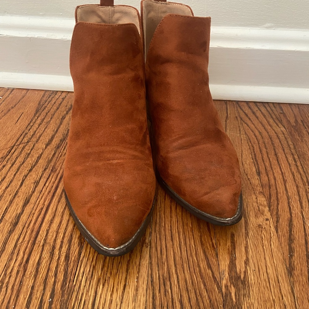 Brown Suede Ankle Boots